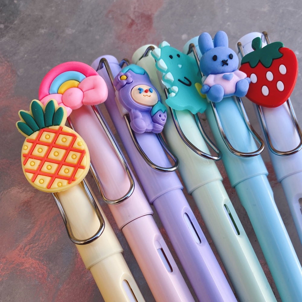 NWT -SET CUTE PENCIL - INFINITE PENCIL - COLORFUL PASTEL COLOR - 6 PCS - - Picture 4 of 6